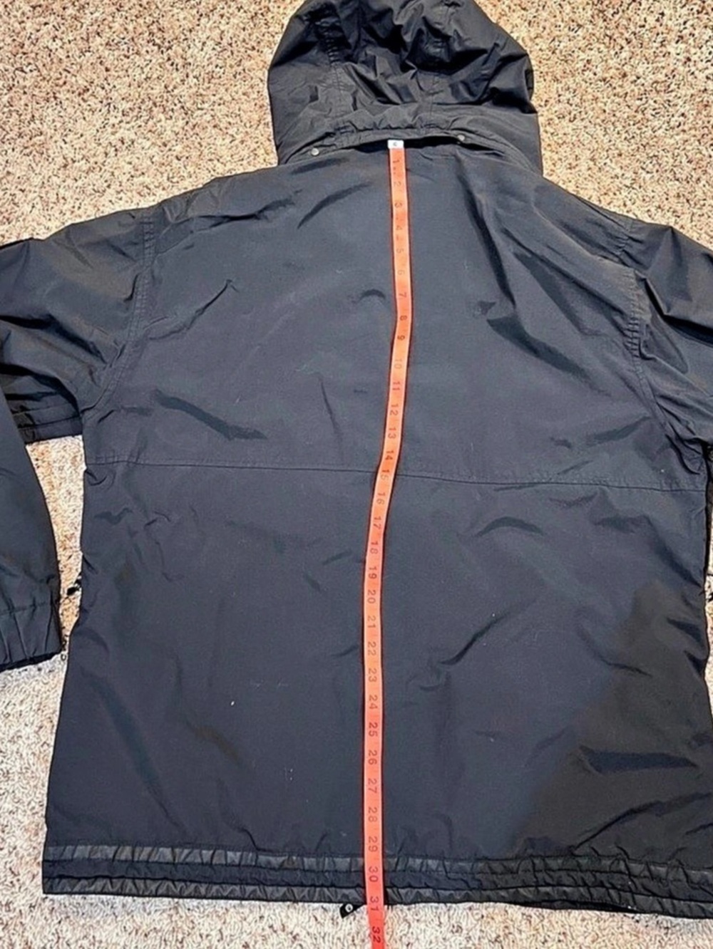 Section Vintage MFM Snowboard Coat Jacket With Hood Rare Black XL Performance - Picture 13 of 13